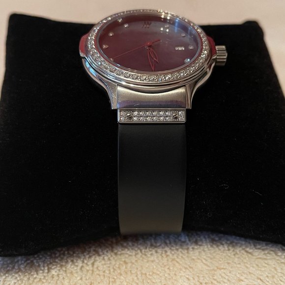 ❌SOLD❌  Rare HUBLOT MDM Depose Mother of Pearl Diamond Watch - Picture 4 of 16